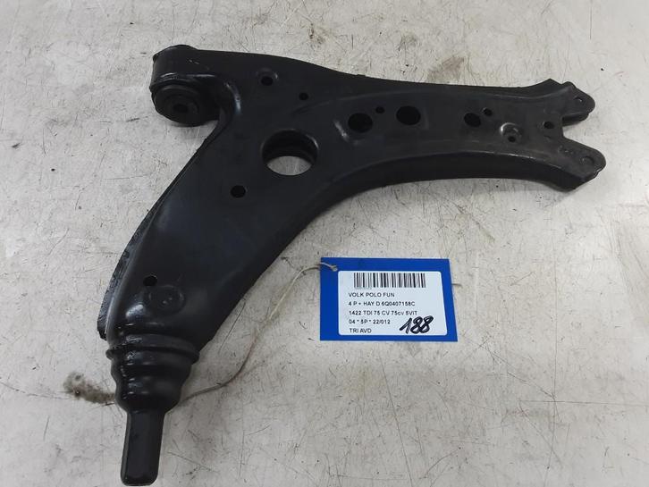 DRAAGARM RECHTS VOOR Polo IV (9N1 / 2/3) (6Q0407158C), Auto-onderdelen, Ophanging en Onderstel, Volkswagen, Gebruikt