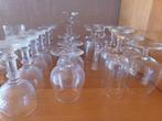 35 glazen voor aperitief en digestief met nieuwe aperoplank, Verzamelen, Ophalen, Gebruikt, Borrel- of Shotglas