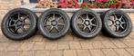 Winterbanden set op velg 225/55R16, Ophalen, Gebruikt, 16 inch, Banden en Velgen