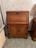 Bureau van massief eikenhout, Enlèvement, Comme neuf, Bureau