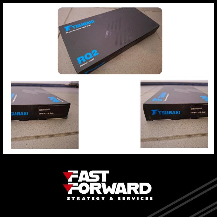 Tsubaki RQ2 Gold - 520 Pitch - 116L - Racing Chain - Nieuw, Motoren, Onderdelen | Merk-onafhankelijk, Nieuw, Ophalen of Verzenden