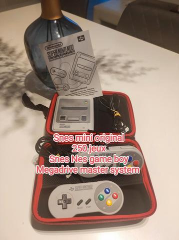 Snes mini original met 250 spelletjes + reisetui  beschikbaar voor biedingen