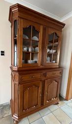 Vitrinekast in eiken hout, Huis en Inrichting, Kasten | Buffetkasten, Ophalen