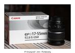Canon EF-S 17-55mm f/2.8 IS USM, Audio, Tv en Foto, Foto | Lenzen en Objectieven, Ophalen, Zo goed als nieuw, Telelens, Zoom