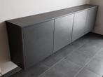 meuble buffet suspendu gris foncé, Avec porte(s), Comme neuf, 25 à 50 cm, 200 à 250 cm