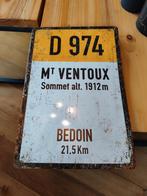 Metaal bord Mont Ventoux, Bédoin, Tour de France, Ophalen of Verzenden, Nieuw