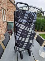 Trolley op wieltjes om te gaan winkelen, Zo goed als nieuw, Zacht kunststof, 35 tot 45 cm, Wieltjes