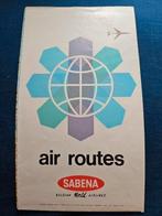 Sabena air routes kaart 1971, Ophalen of Verzenden