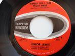 JUNIOR LEWIS. WHERE DO I GO FROM HERE.  POPCORN USA 45T, Cd's en Dvd's, Ophalen of Verzenden, Zo goed als nieuw