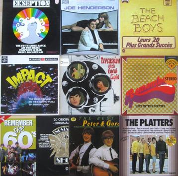 Lot van 11  SIXTIES ARTISTS/GROUPS  vinyls 33t disponible aux enchères