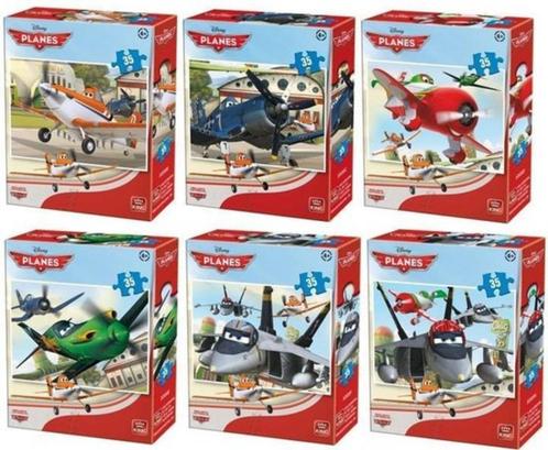 6x Planes Puzzels - 35 stukjes per puzzel, Kinderen en Baby's, Speelgoed | Kinderpuzzels, Nieuw, 6 jaar of ouder, 10 tot 50 stukjes