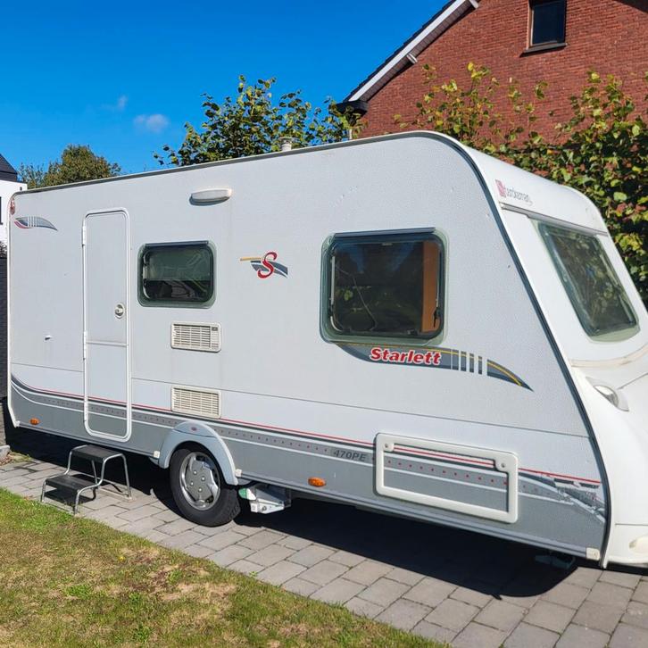 Caravan sterckeman stapelbed + airco + mover, Caravans en Kamperen, Caravans, Particulier, Sterckeman, Stapelbed, Airco, Mover