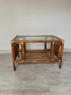 Tafeltje, Huis en Inrichting, Gebruikt, 55 tot 75 cm, Glas, Rechthoekig