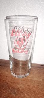 Brouwerijbier antiek rood Elberg-glas, Verzamelen, Biermerken, Ophalen of Verzenden, Gebruikt, Glas of Glazen, Overige merken