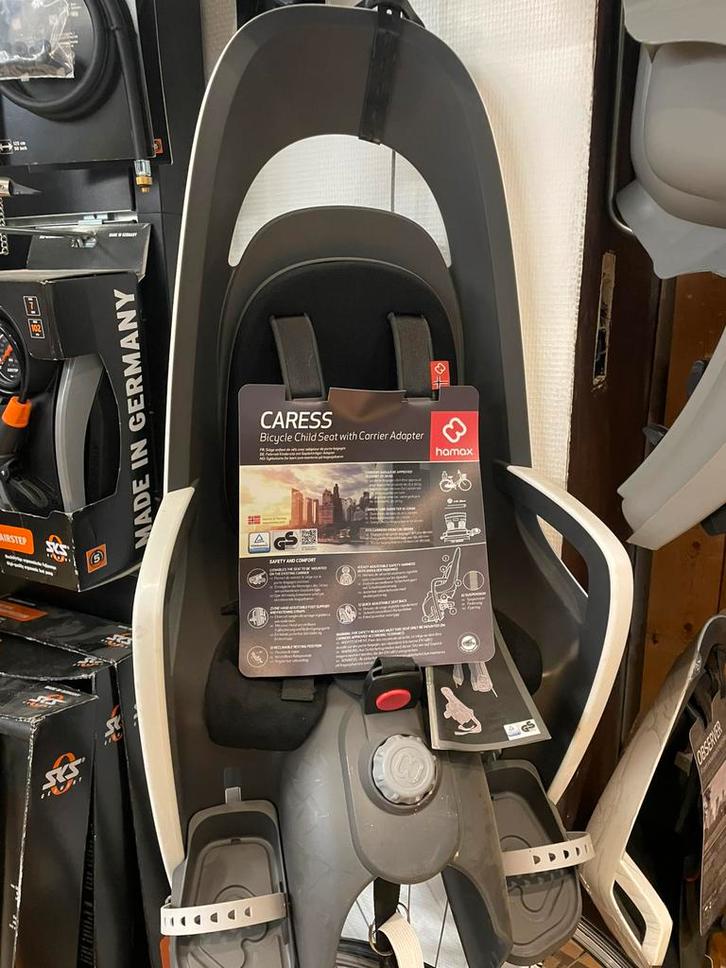 Hamax Caress Nieuw demo model, Fietsen en Brommers, Fietsaccessoires | Fietsstoeltjes, Nieuw, Achterzitje, 15 t/m 25 kg, Voetsteuntjes