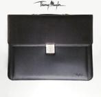 Aktetas/Laptoptas Thierry Mugler, Zwart, Nieuw, Leer, Ophalen