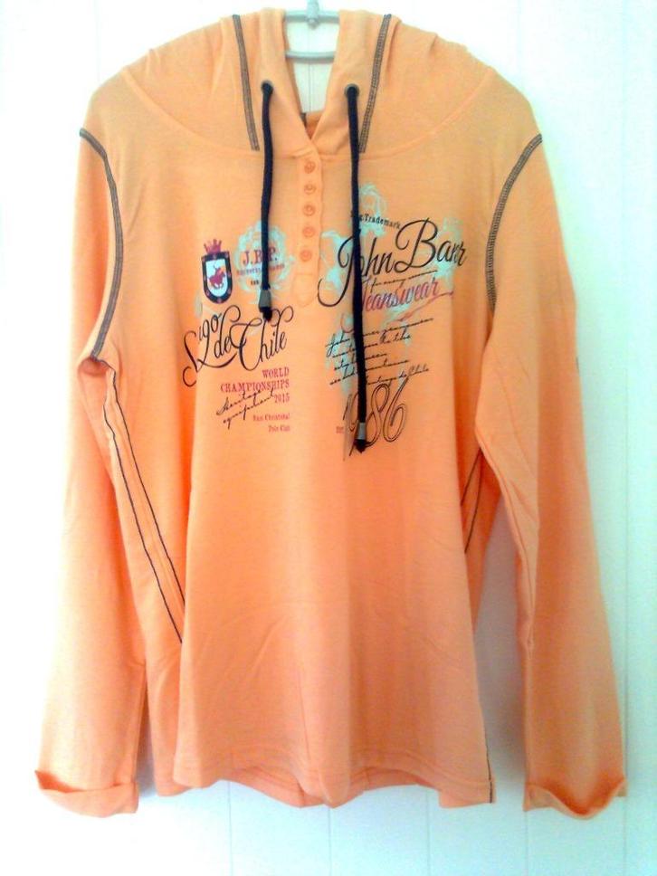 Sweatshirt à capuche orange imprimé, Kleding | Dames, Truien en Vesten, Nieuw, Oranje, Verzenden