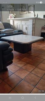 Prachtige salontafel in natuursteen travertine!, Huis en Inrichting, Ophalen, Gebruikt