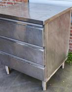 inox kast , ladenkast, Huis en Inrichting, Kasten | Ladekasten, Ophalen