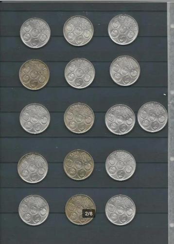 16 herdenkingsmunten van 500 BEF uit 1980 beschikbaar voor biedingen