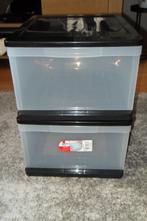 2 boîtes empilables avec tiroirs, Maison & Meubles, Accessoires pour la Maison | Coffres, Comme neuf, Enlèvement ou Envoi