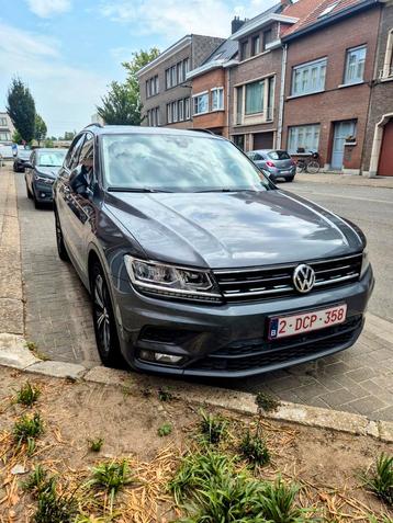 Volkswagen Tiguan 2.0 Tdi Dsg, Autos, Cuir, Argent ou Gris, Euro 6, Noir