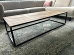 Salontafel - hout/staal - 140x60x35, Huis en Inrichting, Tafels | Salontafels, Ophalen, Gebruikt, 100 tot 150 cm, 50 tot 100 cm