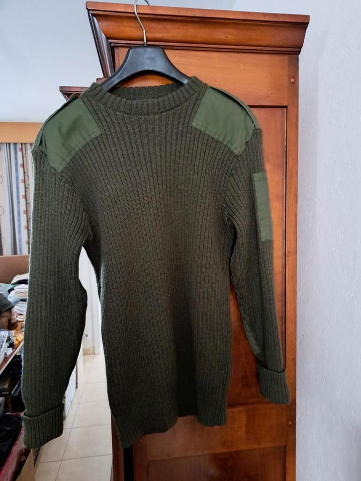 Originele kaki militaire trui XL, Verzamelen, Militaria | Algemeen, Ophalen of Verzenden