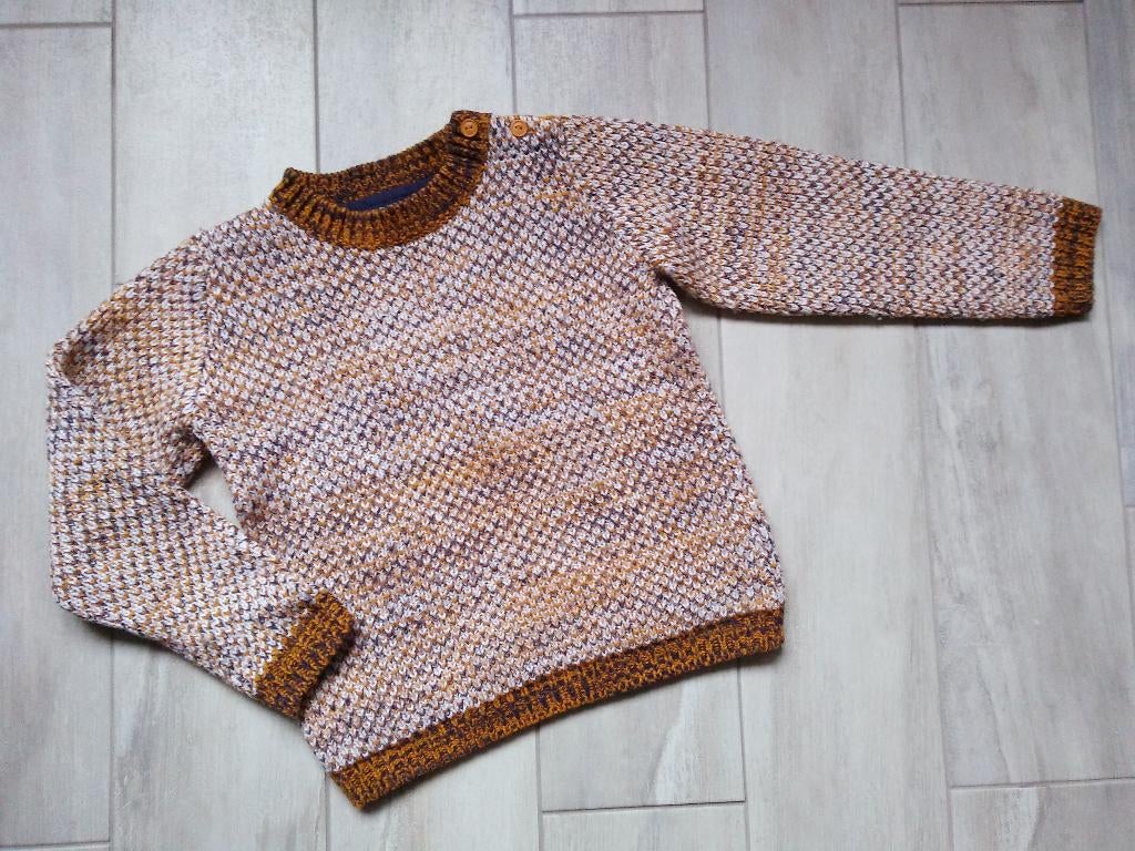 ★ M122 - Warme wintertrui, Kinderen en Baby's, Kinderkleding | Maat 122, Zo goed als nieuw, Jongen, Trui of Vest, Ophalen of Verzenden