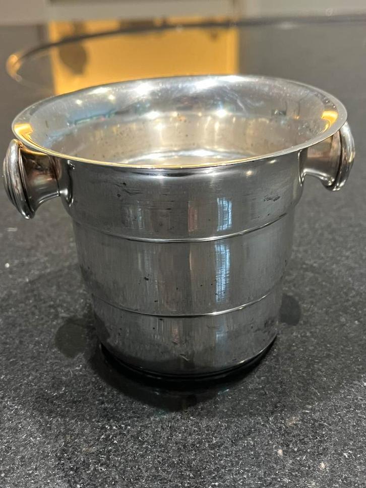 Art deco zilversmid Paul Lateur BXL gestempelde ijsemmer, Antiek en Kunst, Antiek | Zilver en Goud, Zilver, Ophalen of Verzenden