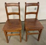 stoelen, Ophalen, Gebruikt, Twee, Bruin