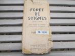 Plan vintage Forêt de Soignes, Livres, Enlèvement ou Envoi, Belgique, R. De Rouck, 1800 à 2000