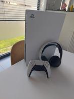 Zo goed als nieuw PS5 digital met headset en controler., Games en Spelcomputers, Spelcomputers | Sony PlayStation 5, Ophalen, Zo goed als nieuw