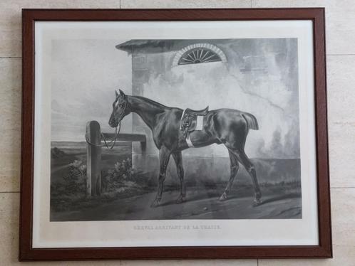 Authentiek paar werken van renpaarden paarden Vernet Jazet, Antiek en Kunst, Kunst | Litho's en Zeefdrukken, Ophalen