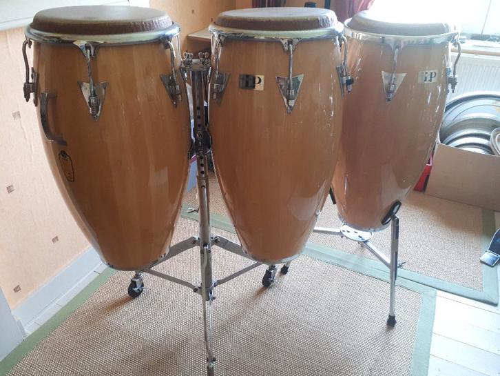 LP Classic Conga Set AWC+statieven+hoezen, Muziek en Instrumenten, Percussie, Gebruikt, Overige soorten, Ophalen