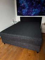 boxspring, Ophalen, Tweepersoons, Grijs, Zo goed als nieuw