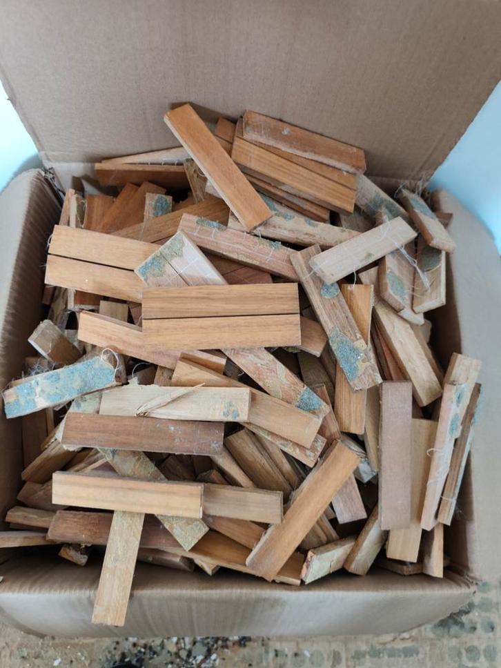 partij massieve parketblokjes, Doe-het-zelf en Bouw, Hout en Planken, Gebruikt, Ophalen