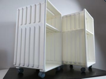 2 vintage ikea ROLKAR/ rolcontainer nachtkastjes Didrik, Enlèvement ou Envoi