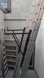 2 Stellinghaken voor ladder (enkel per 2 te koop), Doe-het-zelf en Bouw, Steigers, Ophalen, Gebruikt