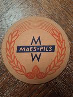 Oud bierviltje Maes Pils brouwerij Alken Maes Waarloos, Ophalen of Verzenden, Zo goed als nieuw