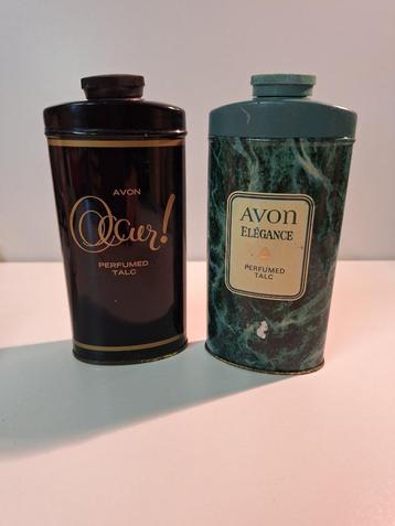 vintage Avon geparfumeerde talkpoeder verzamelitems beschikbaar voor biedingen