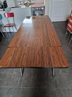 Table vintage formica extensible façon bois, Maison & Meubles, Utilisé, Enlèvement ou Envoi