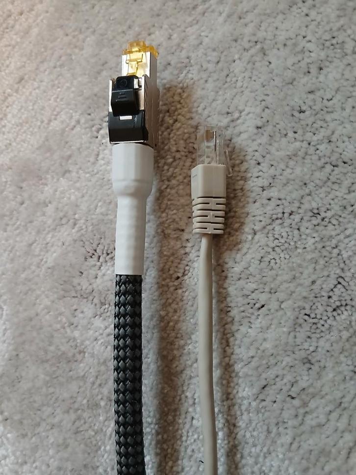 Rj45 cat8-netwerkkabel met hoge snelheid voor PC DAC-str, Audio, Tv en Foto, Audiokabels en Televisiekabels, Zo goed als nieuw