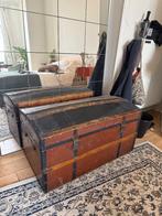 Coffre en bois ancien, Maison & Meubles, Enlèvement, Utilisé