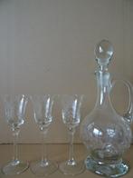 Antiek likeurstel drankset likeurset karaf mondgeblazen 1940, Antiek en Kunst, Ophalen of Verzenden