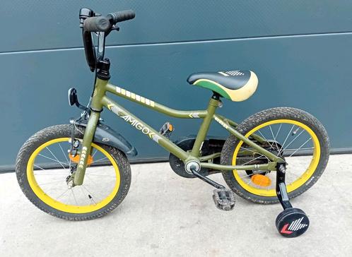 Kinderfiets Amigo 16inch met afneembare zijwieltjes, Vélos & Vélomoteurs, Vélos | BMX & Freestyle, Utilisé, 16 à 20 pouces, Acier