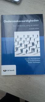 Onderzoeksvaardigheden voor onderwijs, zorg en welzijn, Boeken, Studieboeken en Cursussen, Ophalen of Verzenden, Zo goed als nieuw