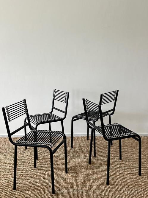 Vintage designer stoelen, Rene Herbst, bauhaus, set van 4, Huis en Inrichting, Stoelen, Ophalen