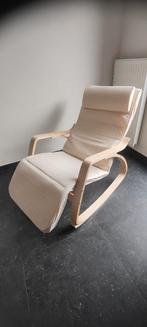 Schommelstoel, Ophalen, Hout, Wit, Zo goed als nieuw