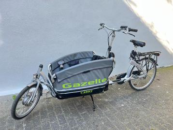 Gazella Cabby elektrische bakfiets, Pliable, Enlèvement ou Envoi, Comme neuf, 2 enfants